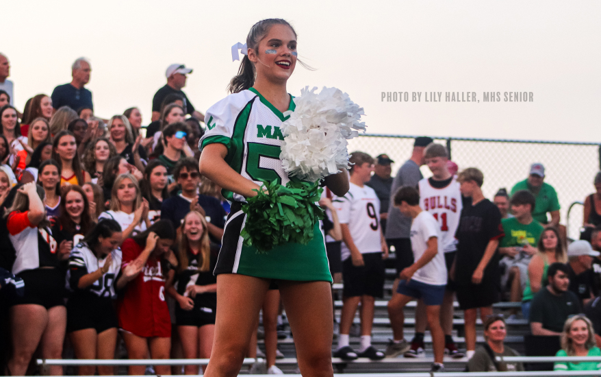 Cheerleader smiling